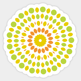 Green Mandala Sticker